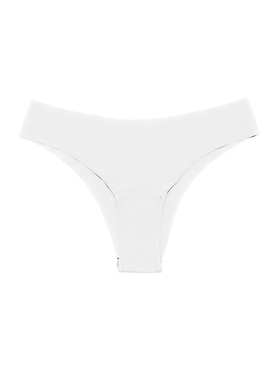 Calcinha Biquíni Em Microfibra Nude Branco — foto 3