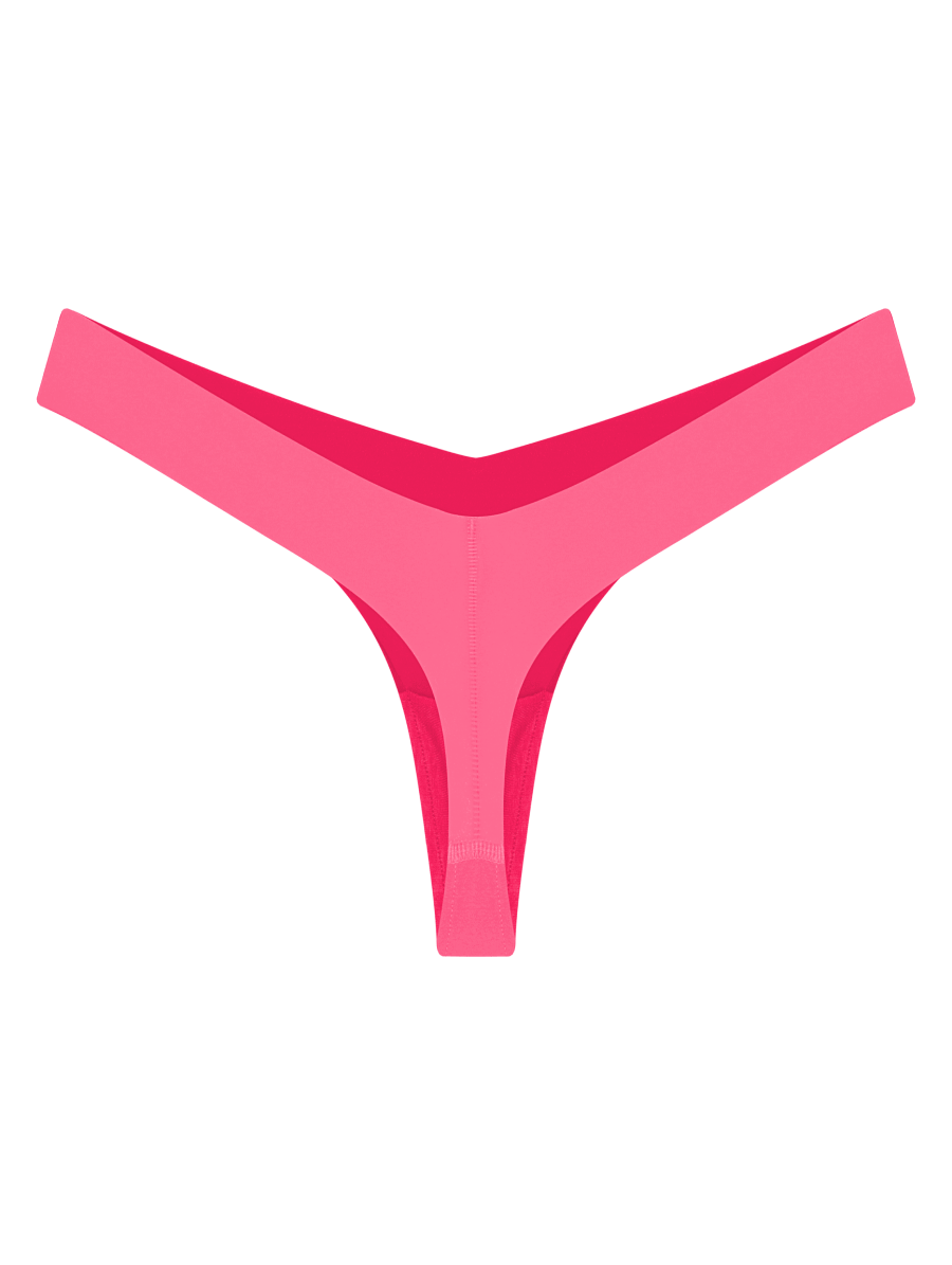Calcinha Fio Dental Em Microfibra Nude Pink Tropical — foto 4