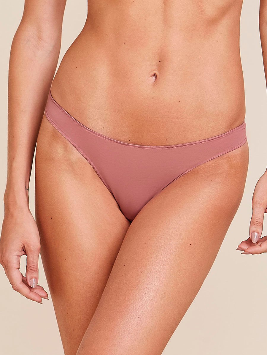 Calcinha Biquíni Acabamento Invisível Em Microfibra Rosa Collant — foto 1