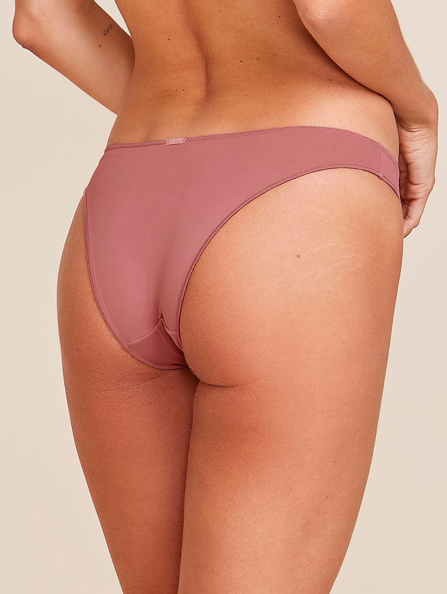 Calcinha Biquíni Acabamento Invisível Em Microfibra Rosa Collant — foto 2