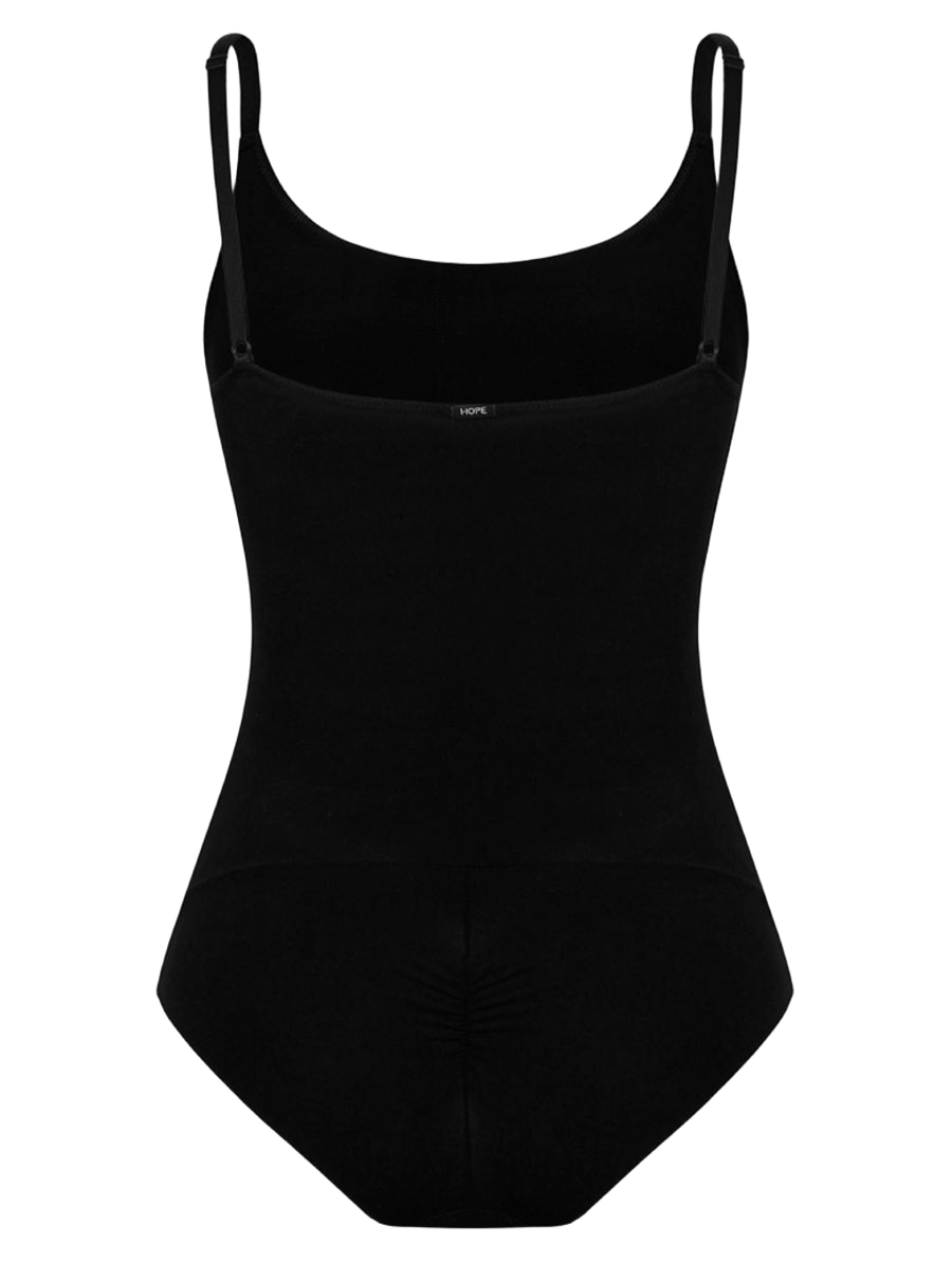 Body Alças Finas Em Microfibra Preto — foto 2