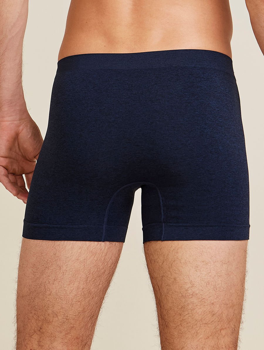 Cueca Boxer Mescla Em Microfibra Blend Azul Marinho Mescla — foto 2