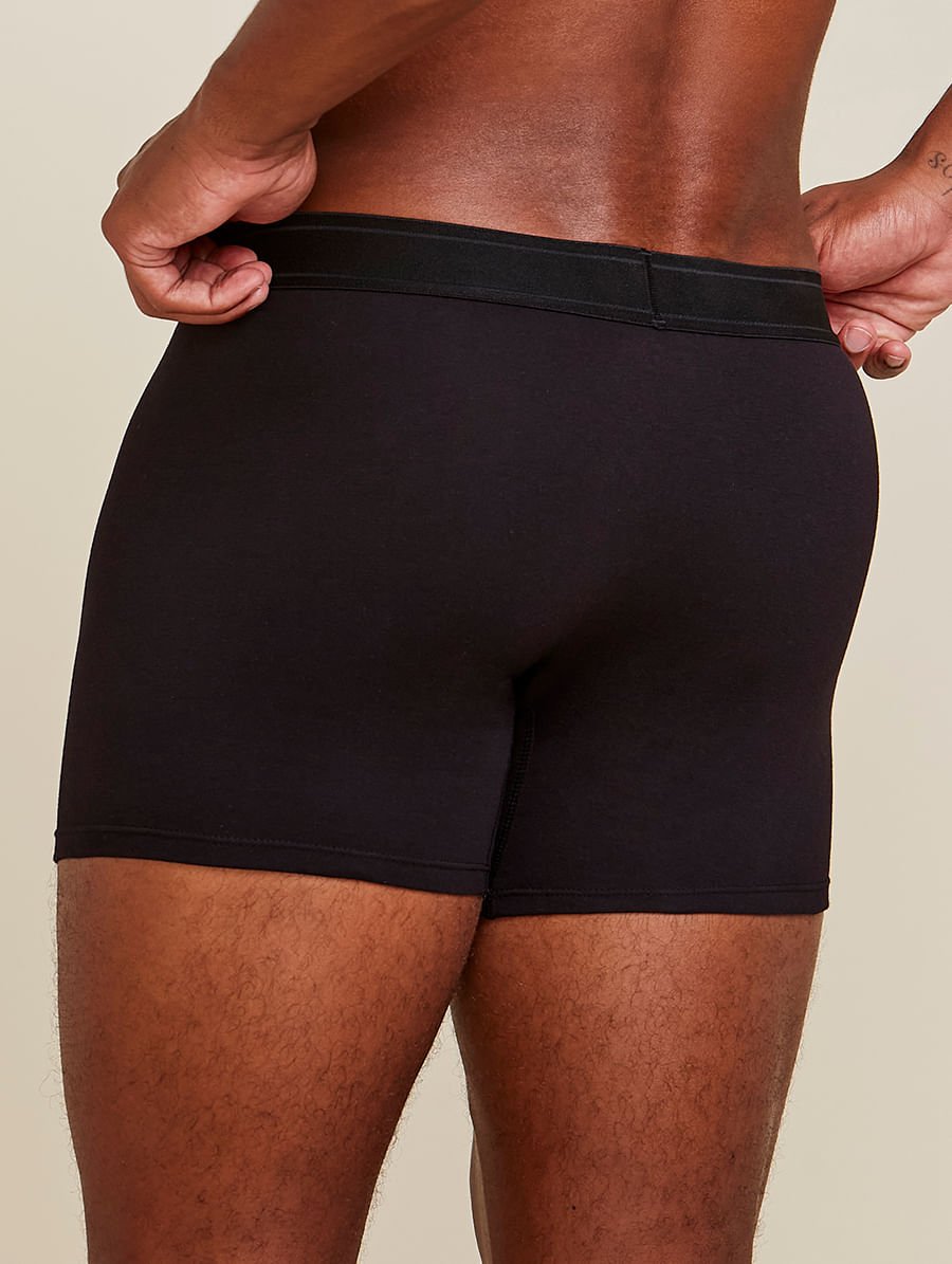 Cueca Boxer Em Algodão Preto — foto 2