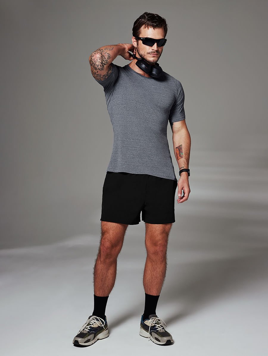 Shorts Masculino Curto Preto — foto 1