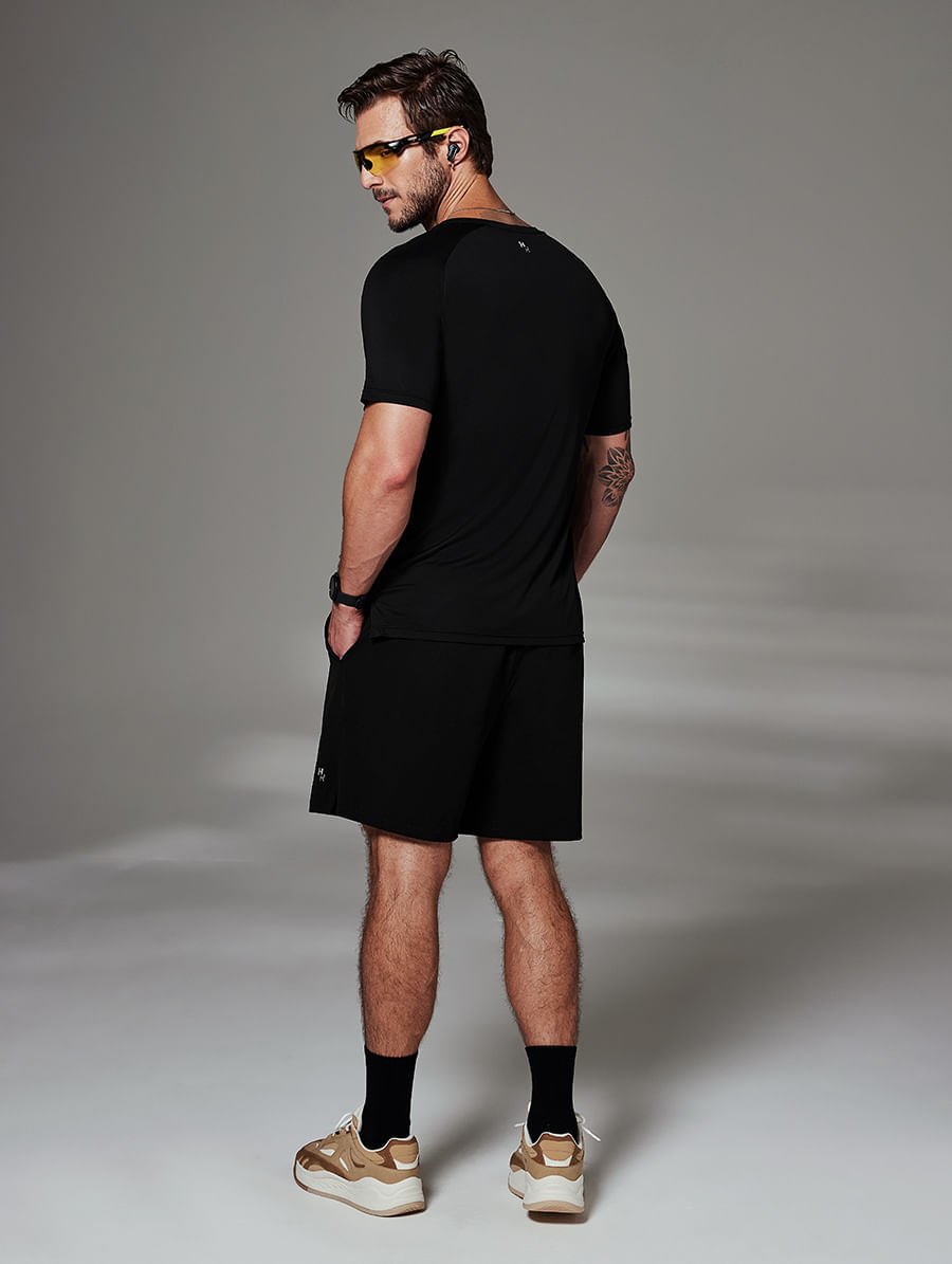 Shorts Masculino Médio Preto — foto 2