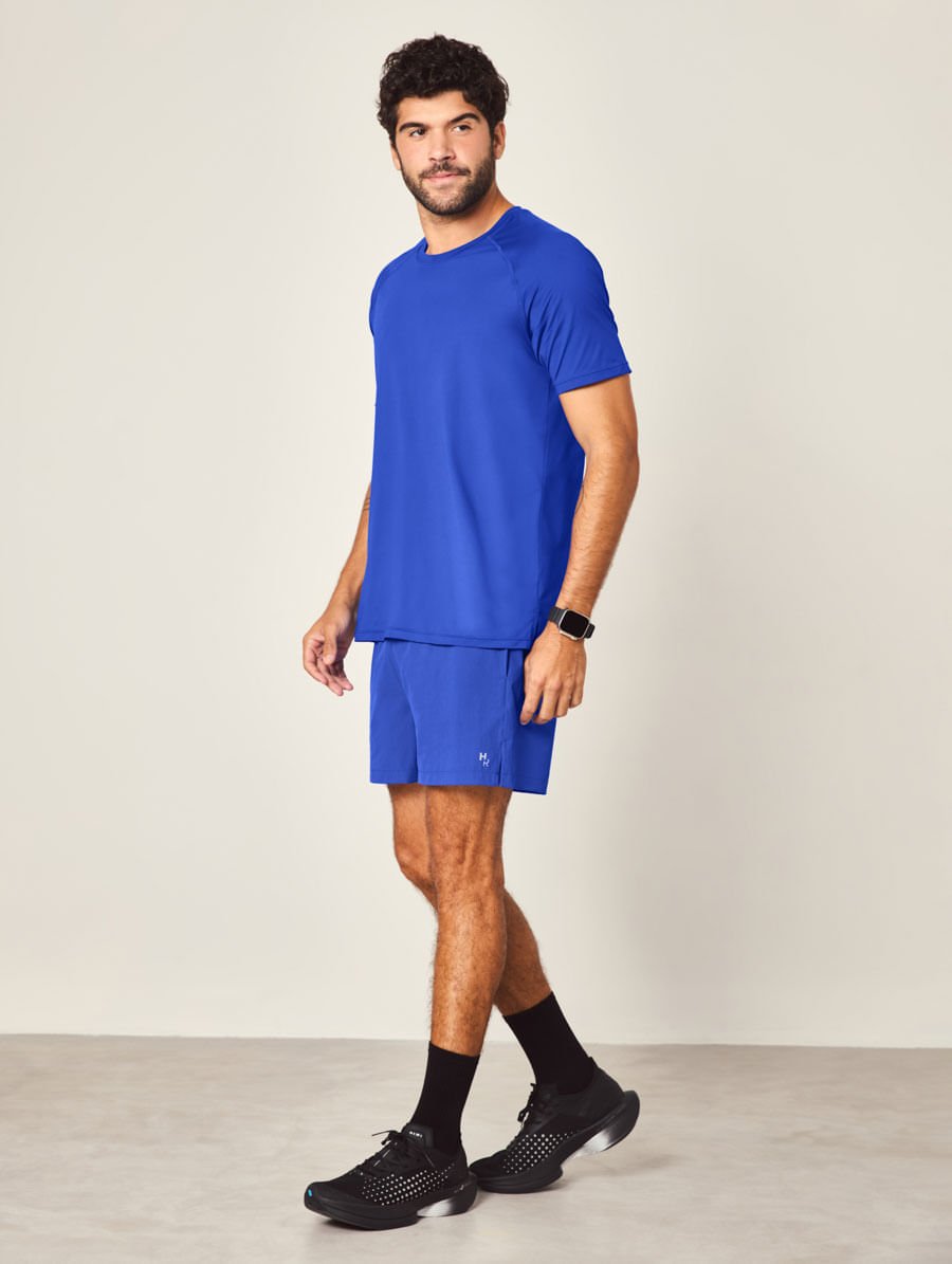 Shorts Masculino Curto Training Azul Agata — foto 6