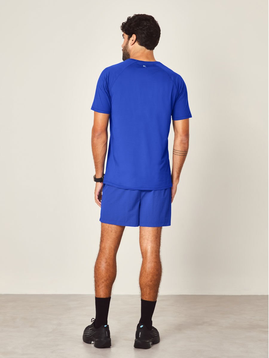 Shorts Masculino Curto Training Azul Agata — foto 7