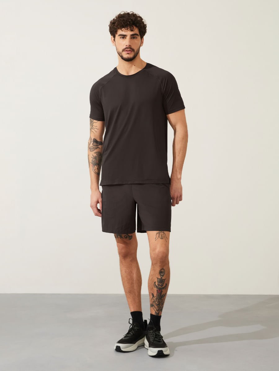 Shorts Masculino Longo Training Cinza Hematita — foto 1