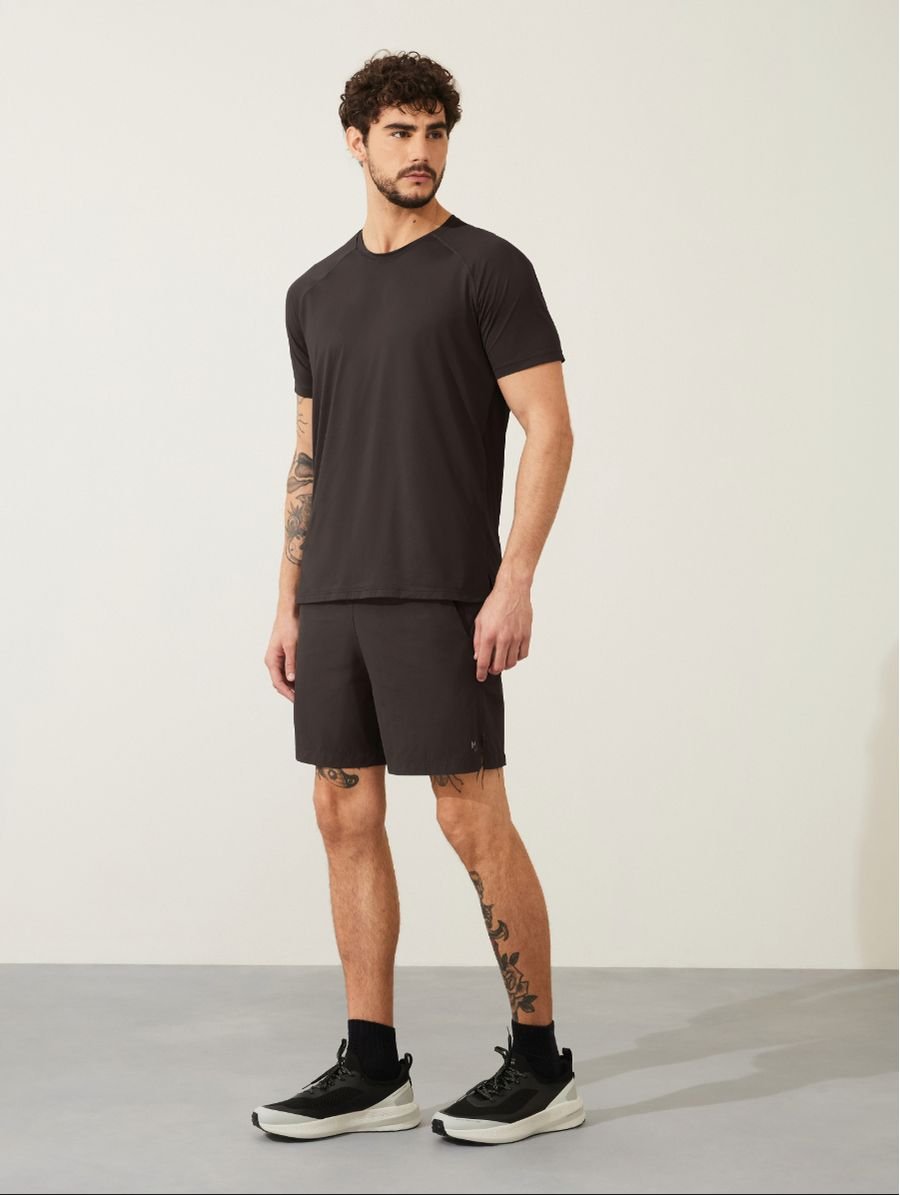 Shorts Masculino Longo Training Cinza Hematita — foto 3