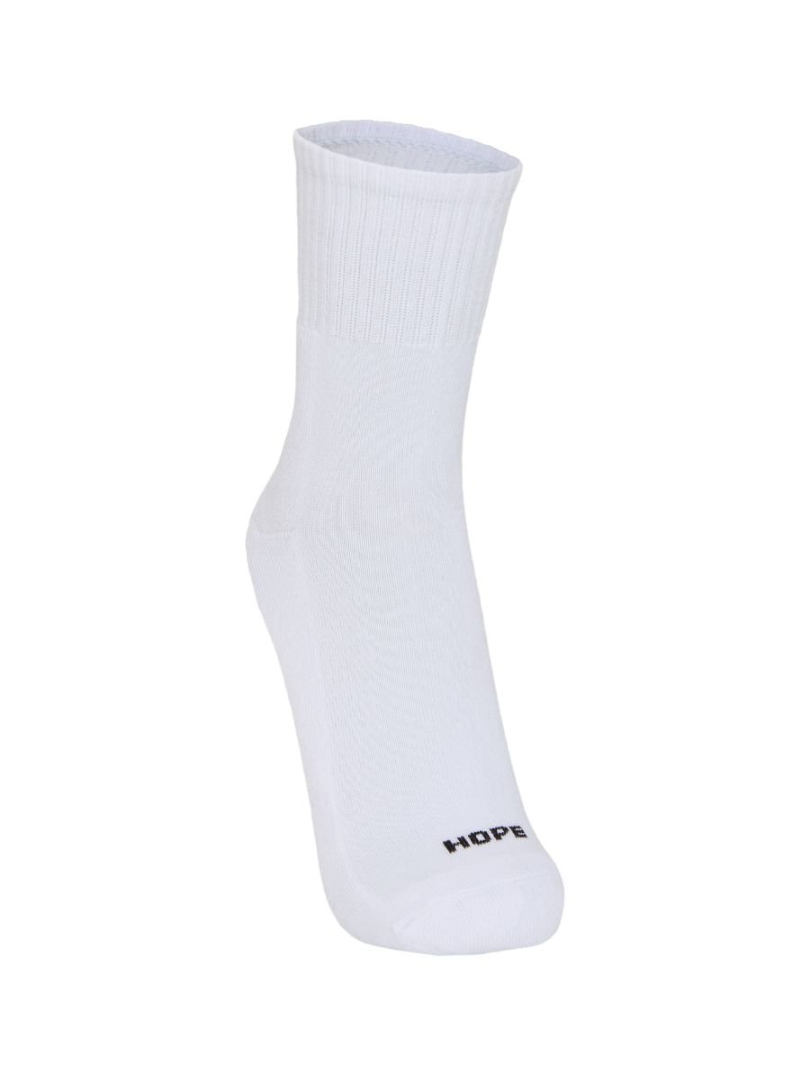Kit Com 2 Pares De Meia Cano Médio Branco — foto 2