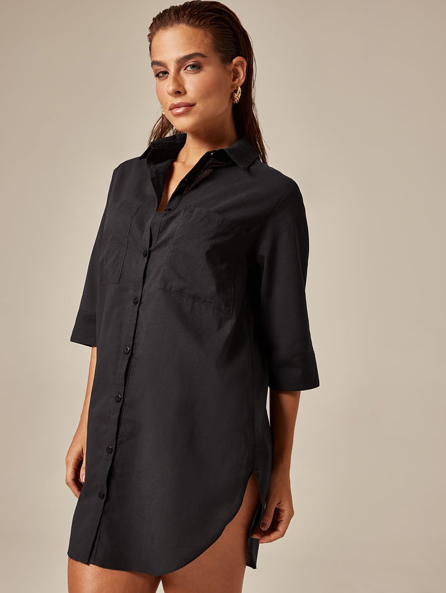 Camisa Básica Preto — foto 3