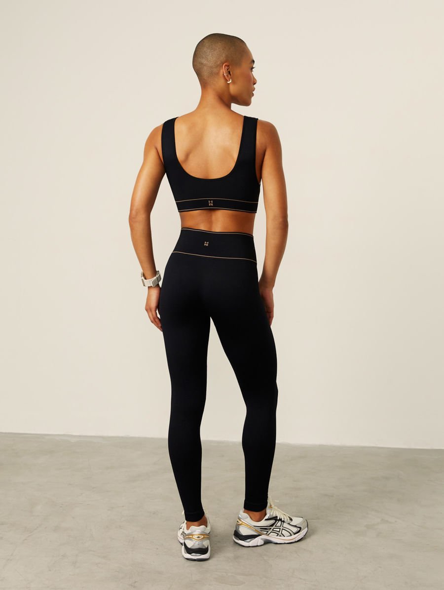 Calça Legging Cós Alto Sem Costura Preto — foto 2