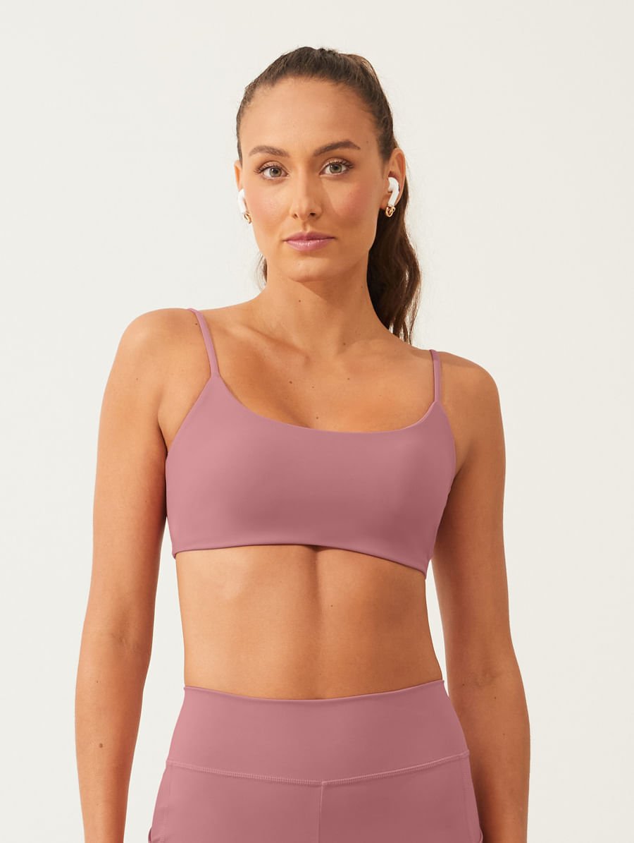 Top Alças E Costas Finas Rosa Spa Fit — foto 1