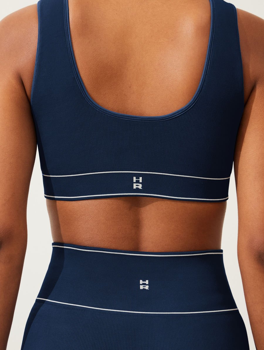 Top Comfort Decote Reto Sem Costura Azul Marinho Navy — foto 4