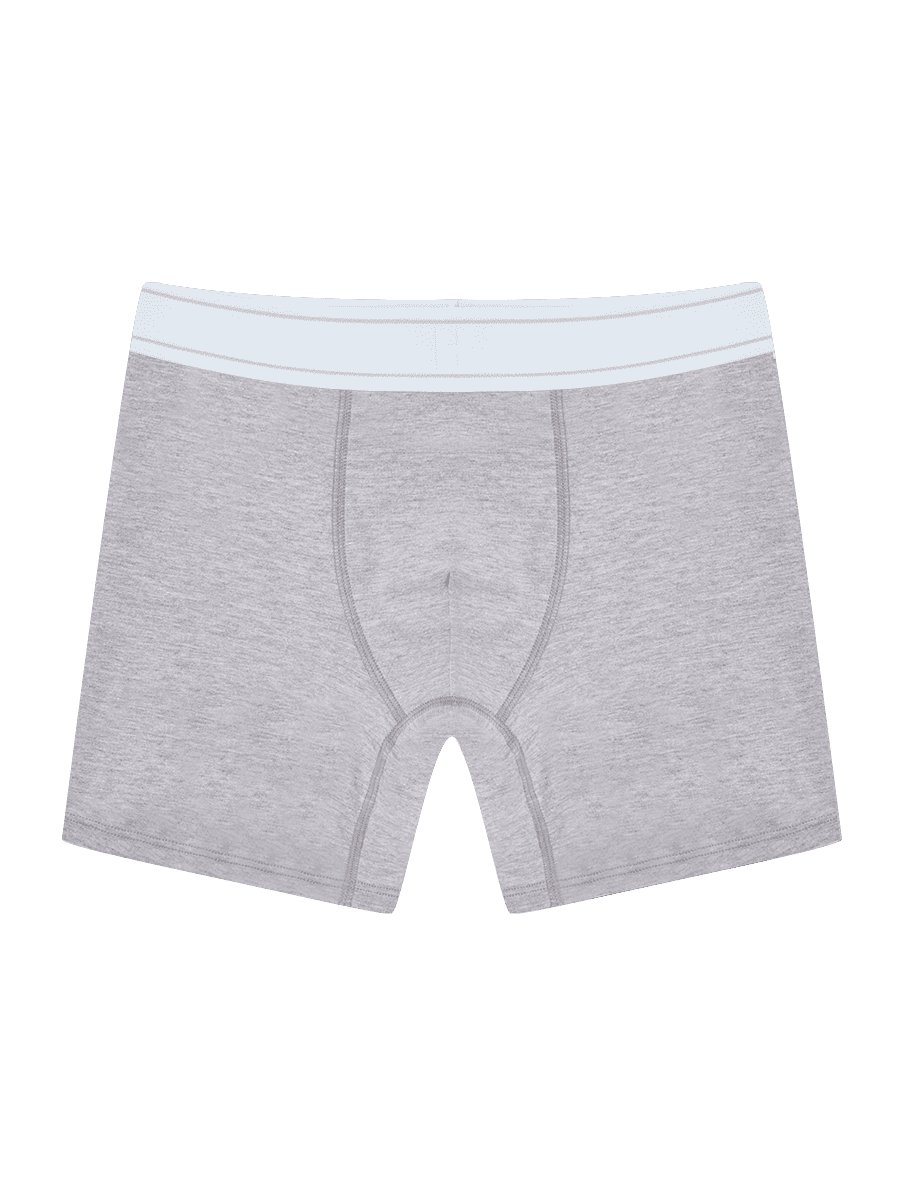 Cueca Boxer Em Algodão Cinza Mescla — foto 4