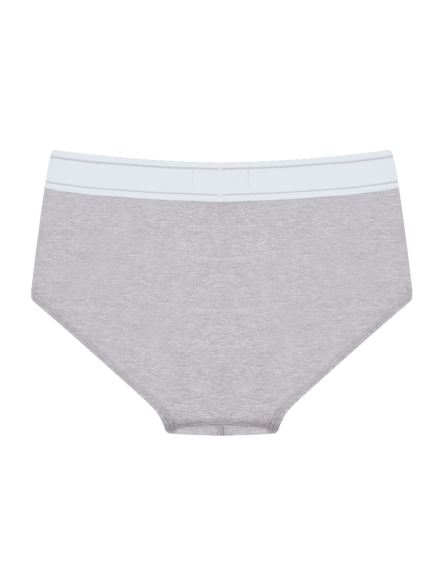 Cueca Slip Em Algodão Cinza Mescla — foto 5