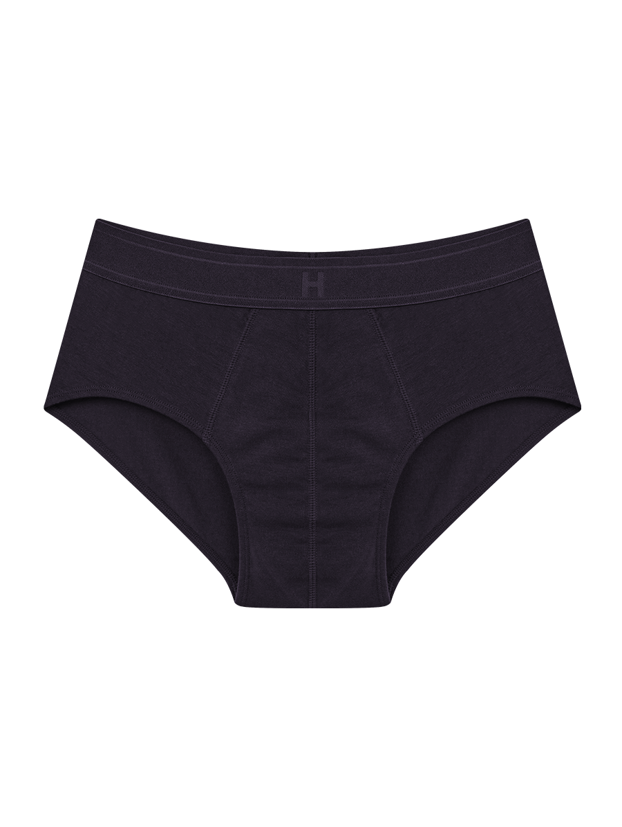 Cueca Slip Em Algodão Preto — foto 4