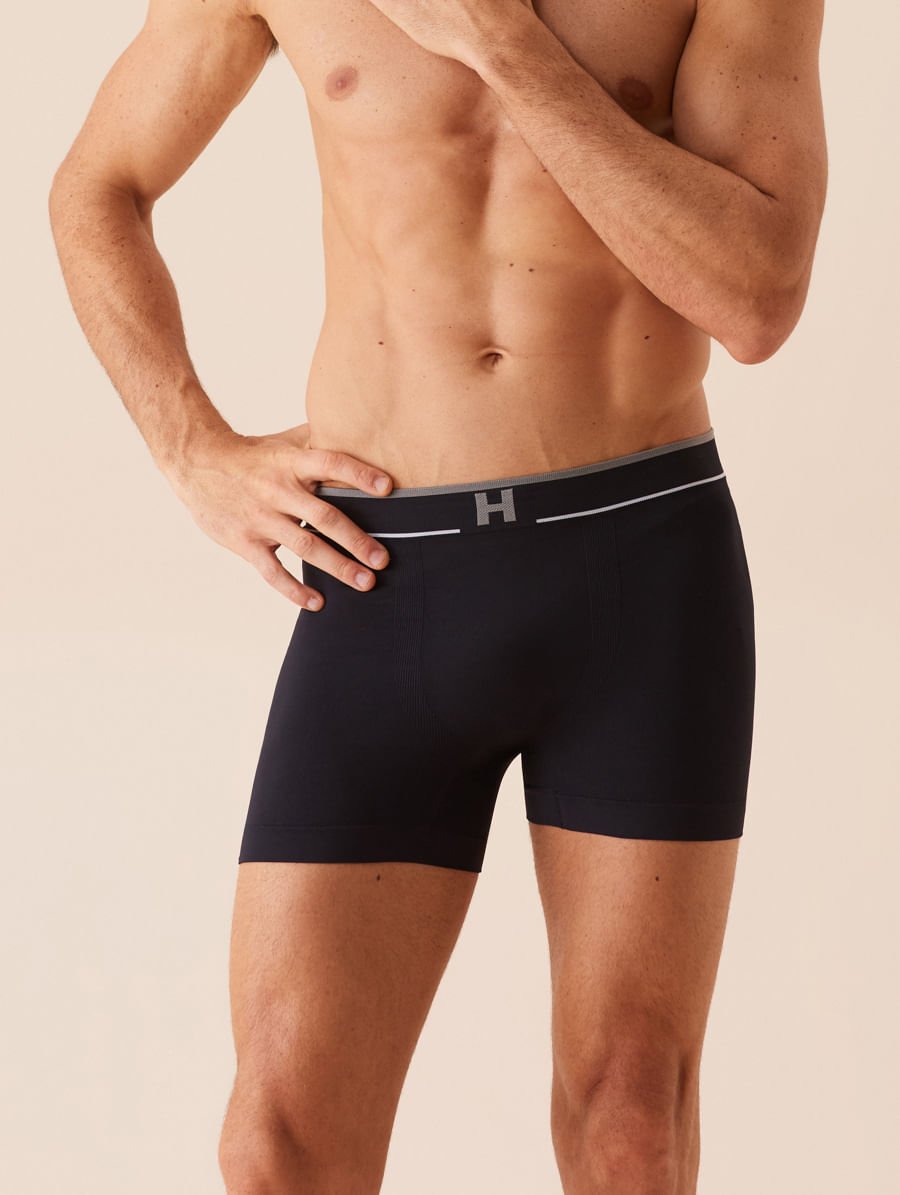 Cueca Boxer Street Em Microfibra Light Preto — foto 1