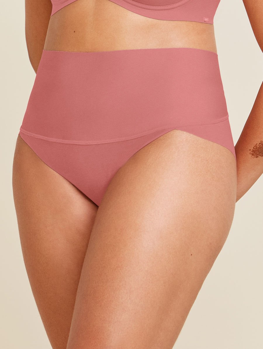 Calcinha Cintura Alta Invisível Em Microfibra Rosa Collant — foto 1