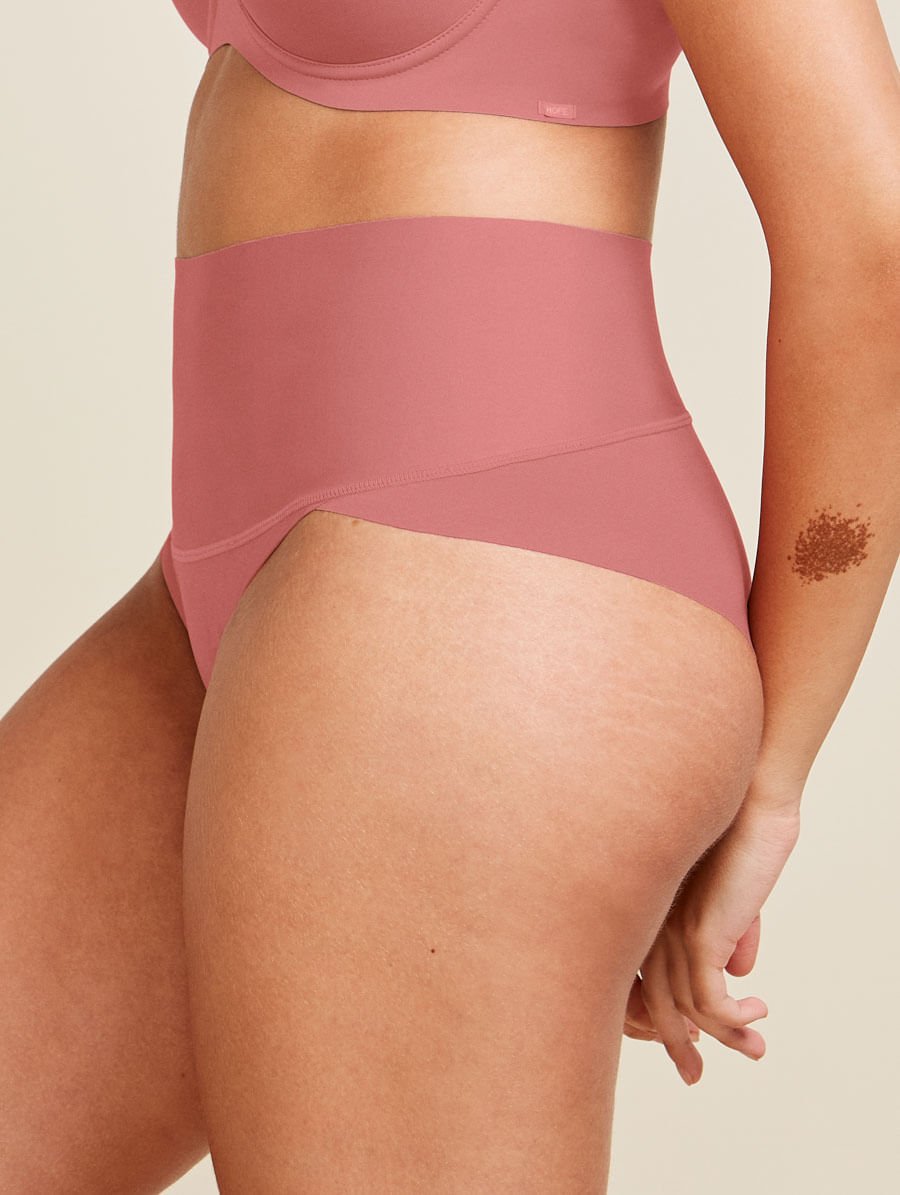 Calcinha Cintura Alta Invisível Em Microfibra Rosa Collant — foto 3