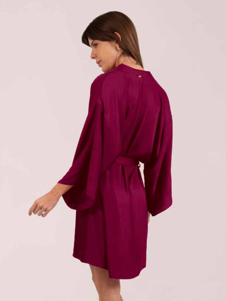 Robe Em Cetim Grace Pink Volupia — foto 2