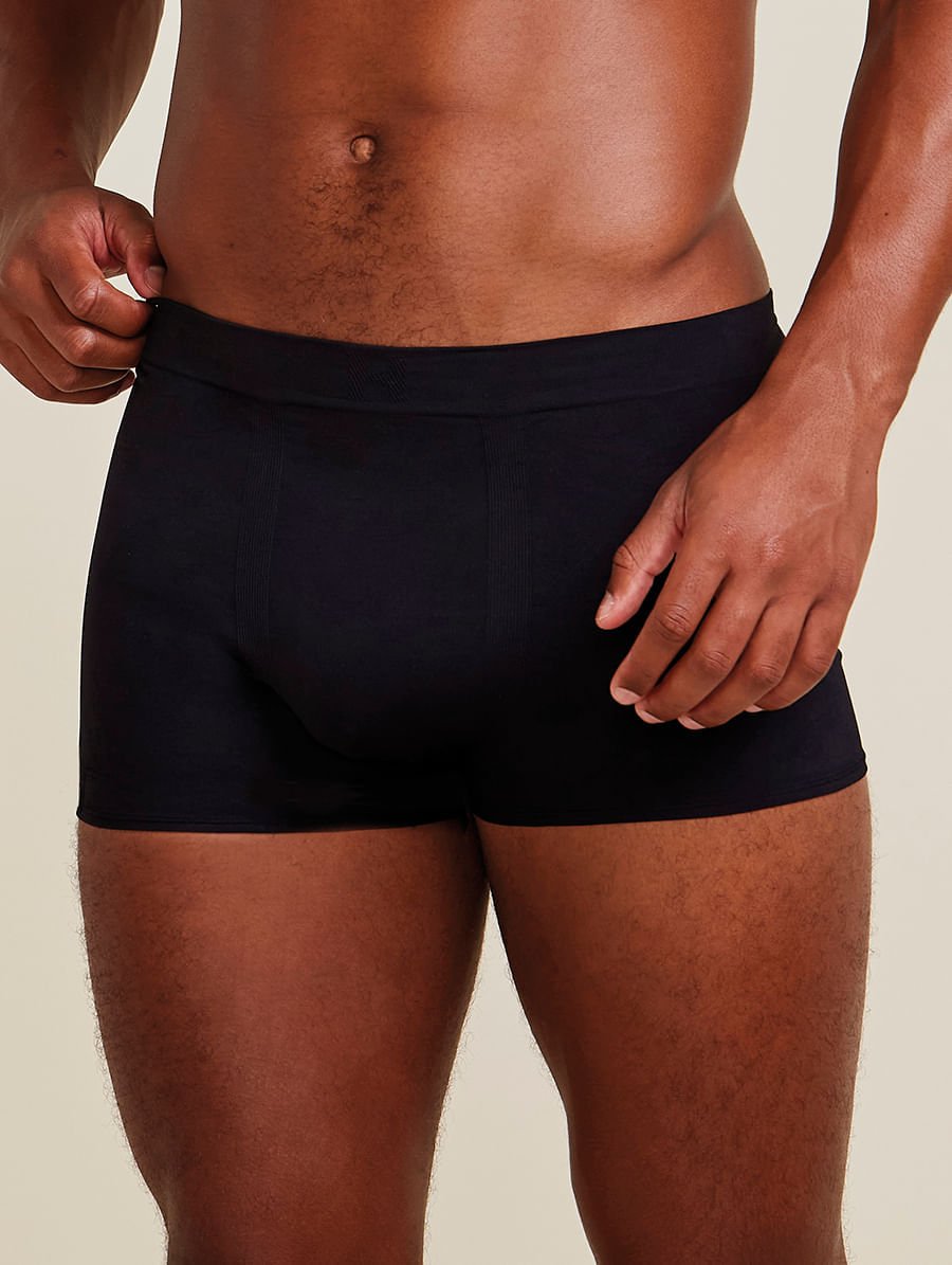 Cueca Sungão Em Microfibra Sem Costura Light Preto — foto 1