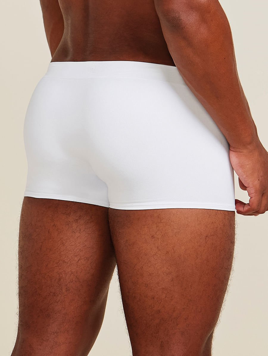 Cueca Sungão Em Microfibra Sem Costura Light Branco — foto 2