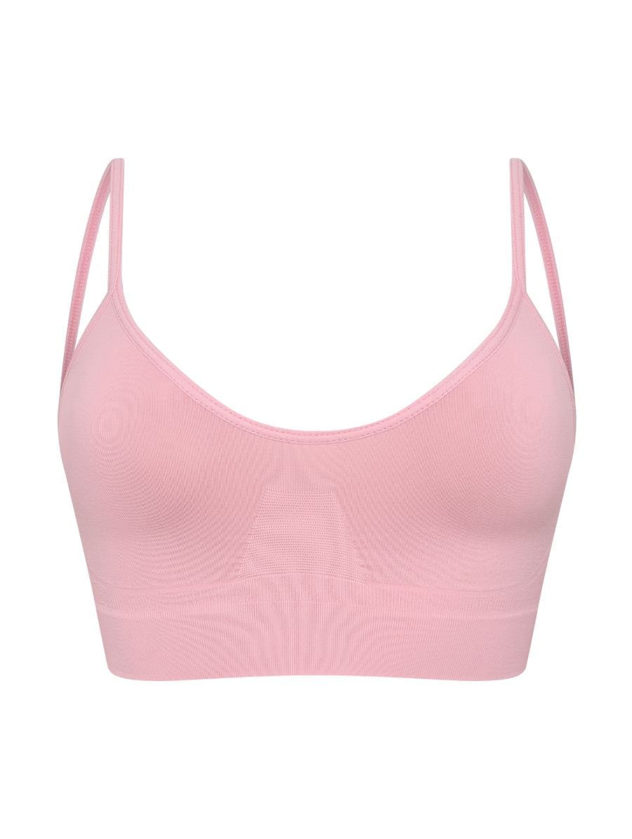 Sutiã Top Sem Bojo E Sem Aro Em Microfibra Light Rosa Algodao — foto 5