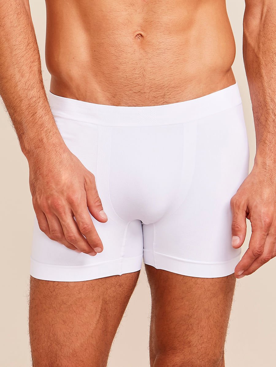 Kit Com 5 Cueca Boxer Sem Costura Light Preto/azul Cedro/branco — foto 6