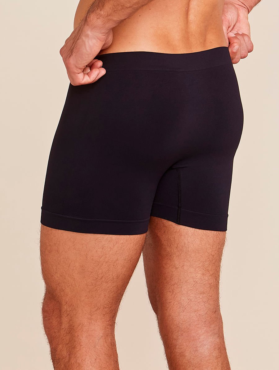 Kit Com 3 Cuecas Boxer Sem Costura Light Preto/azul Cedro — foto 3