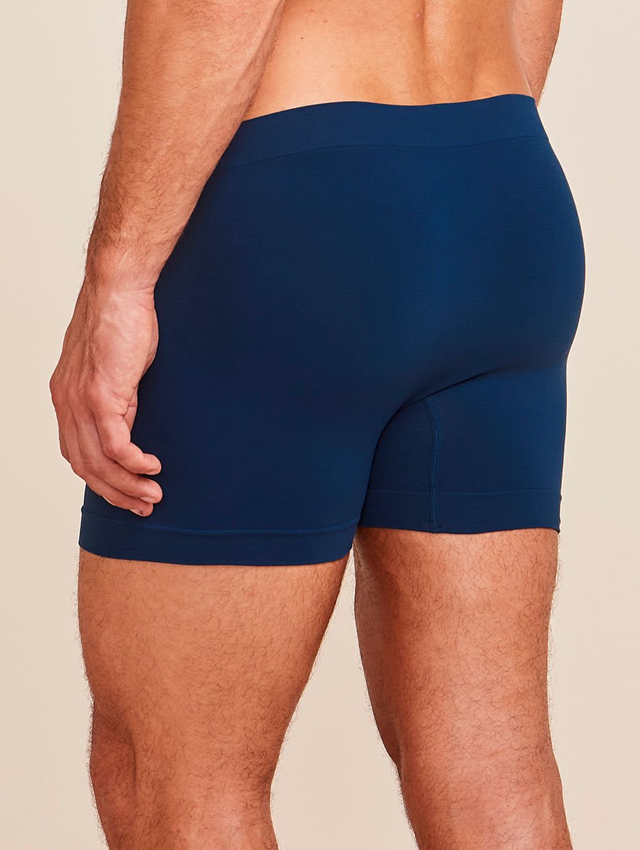 Kit Com 3 Cuecas Boxer Sem Costura Light Preto/azul Cedro — foto 5