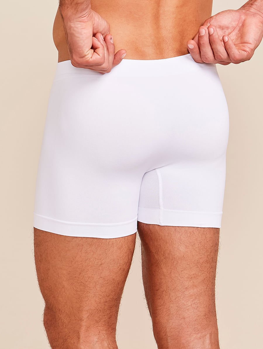 Kit Com 3 Cuecas Boxer Sem Costura Light Preto/azul Cedro/branco — foto 7