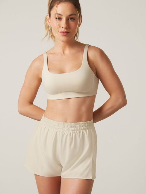 Shorts Runner Leve Com Bermuda Off White Lunar